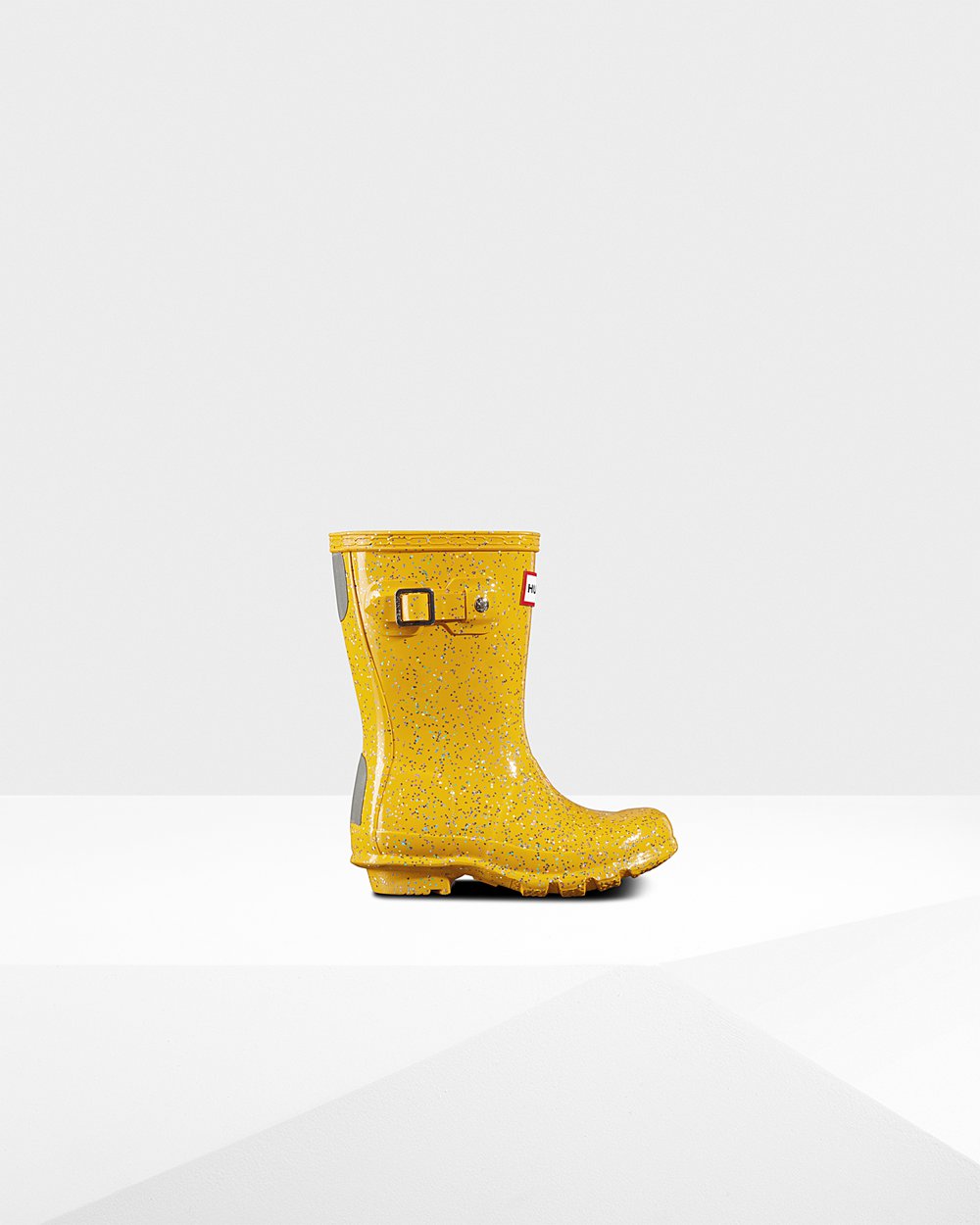 Bottes de Pluie Hunter Original Petits Giant Glitter Enfant Jaune PGJMVQU-96